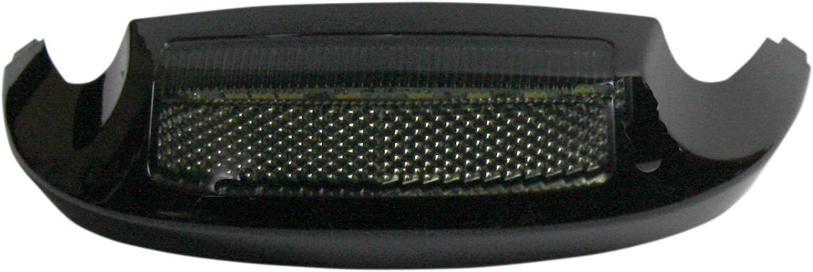 LED Front Fender Tip - Amber LED/Smoke Lens - Black
