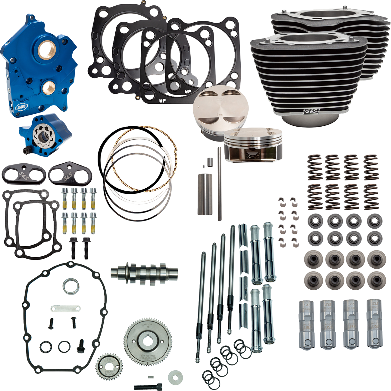 Power Pack - 4.375" Stroke - Oil Cooled - Black W/O Highlights - M8