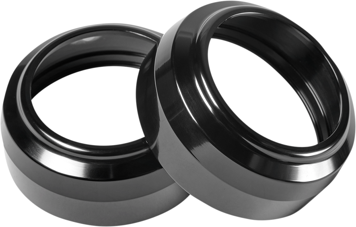 Fork Dust Caps - 49 MM - Black Anodized