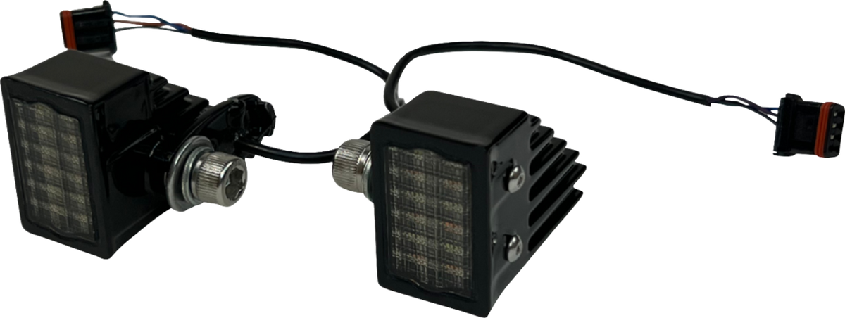 LED Turn Signals - Front - Gloss Black