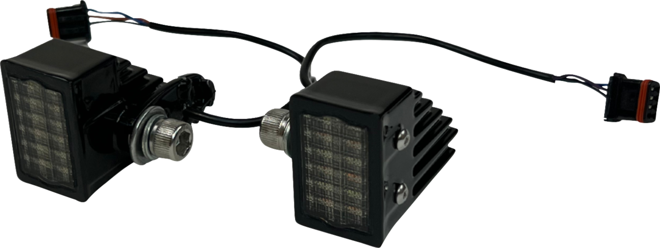 LED Turn Signals - Front - Gloss Black