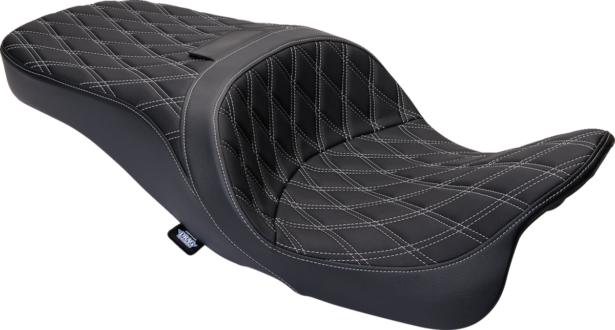 Freedom Seat - Vinyl - Double Diamond Silver Stitch - FLH '09-'23