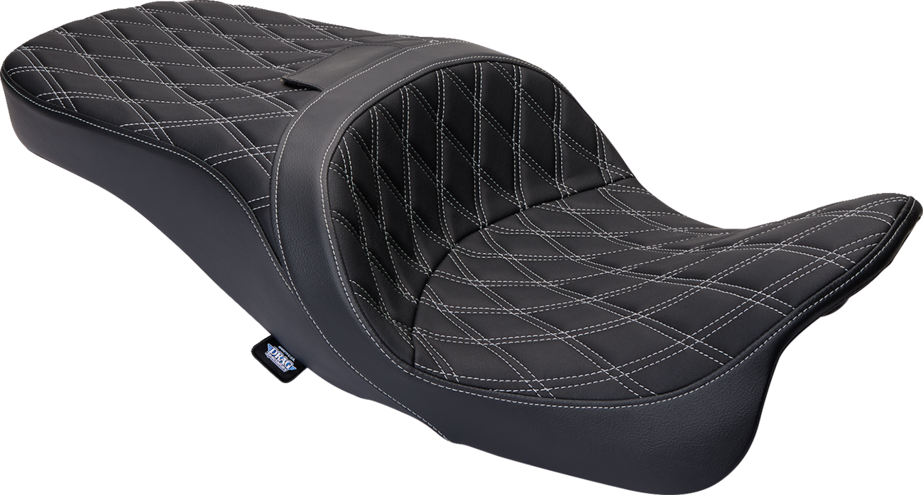 Freedom Seat - Vinyl - Double Diamond Silver Stitch - FLH '09-'23