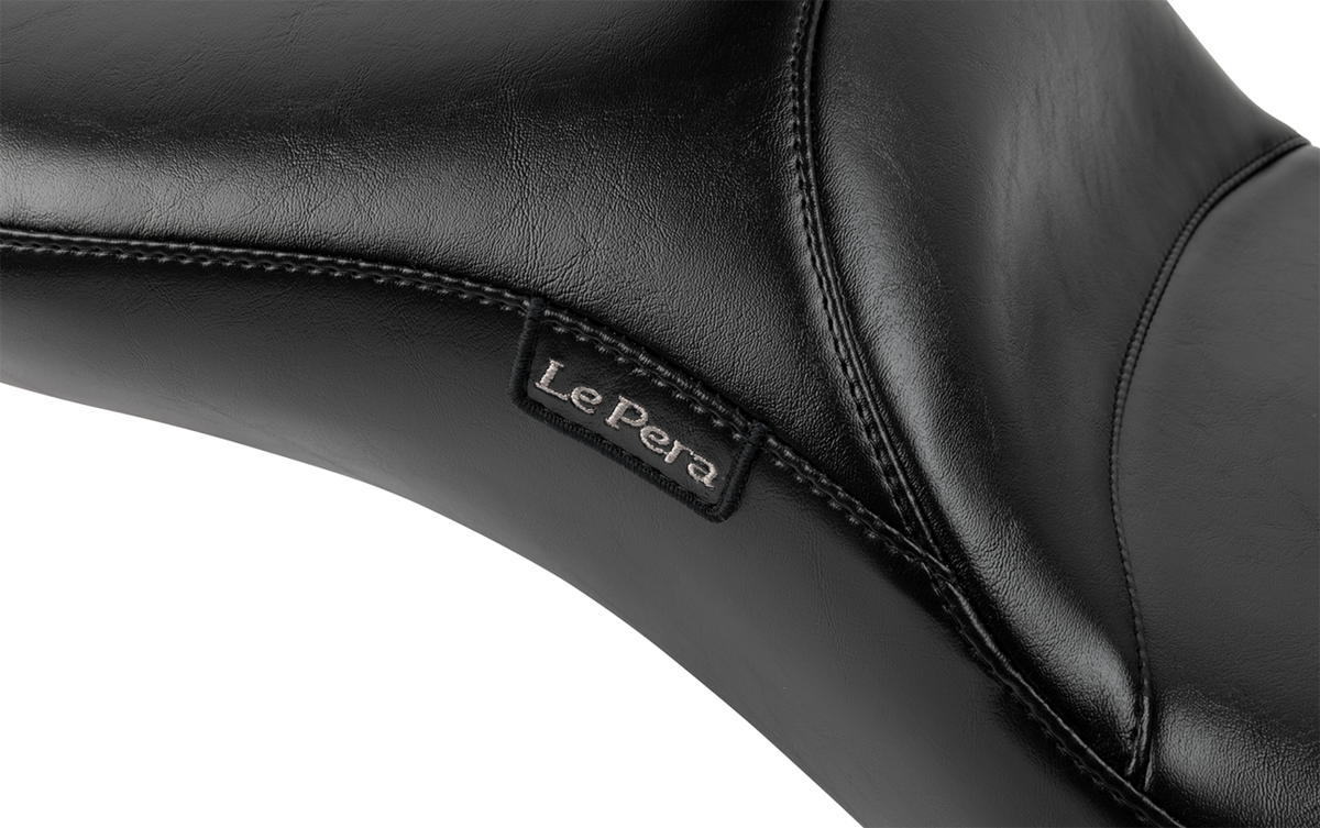Maverick Daddy Long Legs Seat - With Backrest - Smooth - FLH/FLT '23-'25