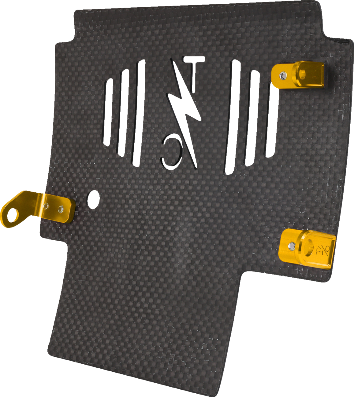 Skid Plate - Carbon Fiber/Forged - With Gold Brackets - FLHX/FLTRX