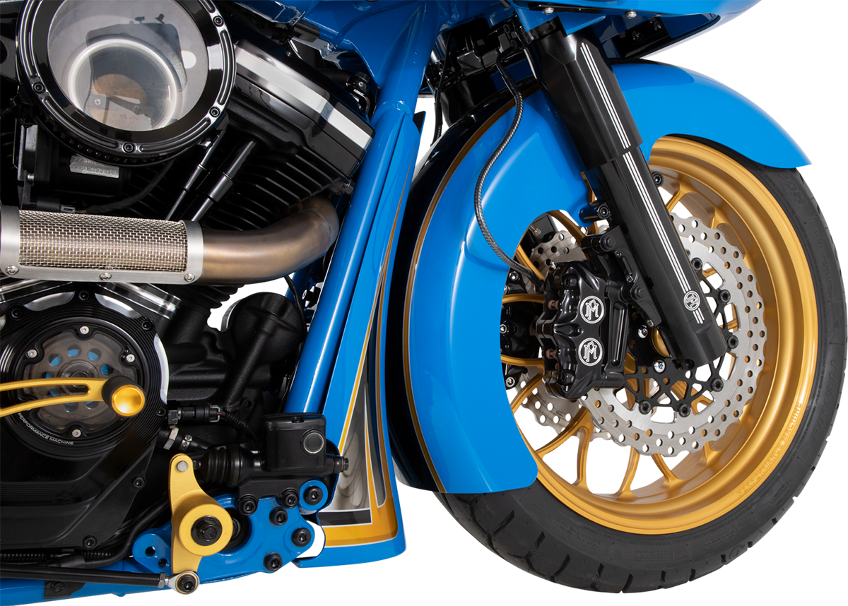 Fork Leg Kit - Black - Lower - Dual Disc - Contrast Cut - '14-'20 FL