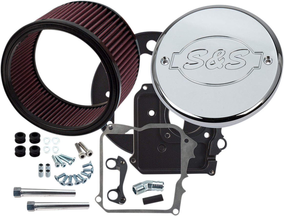 Air Cleaner Kit With Cover - S&amp;S Logo - Chrome