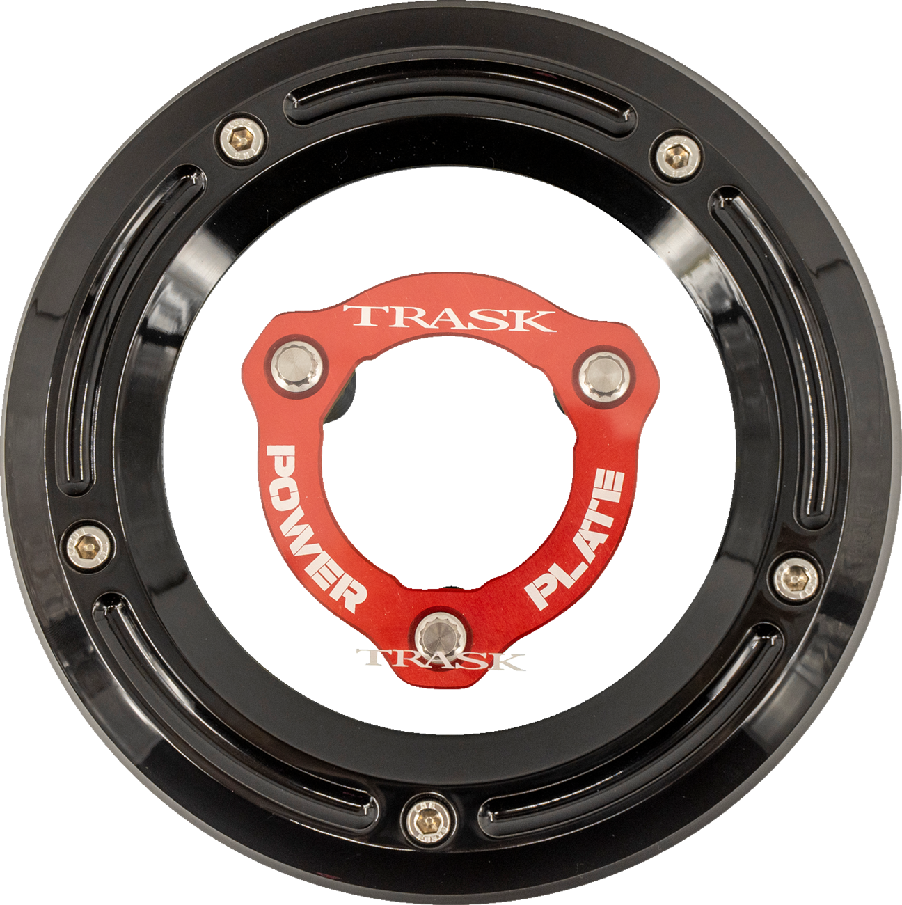 Derby Cover With Power Plate - Black/Red - Kit - '17-'25 Harley-Davidson