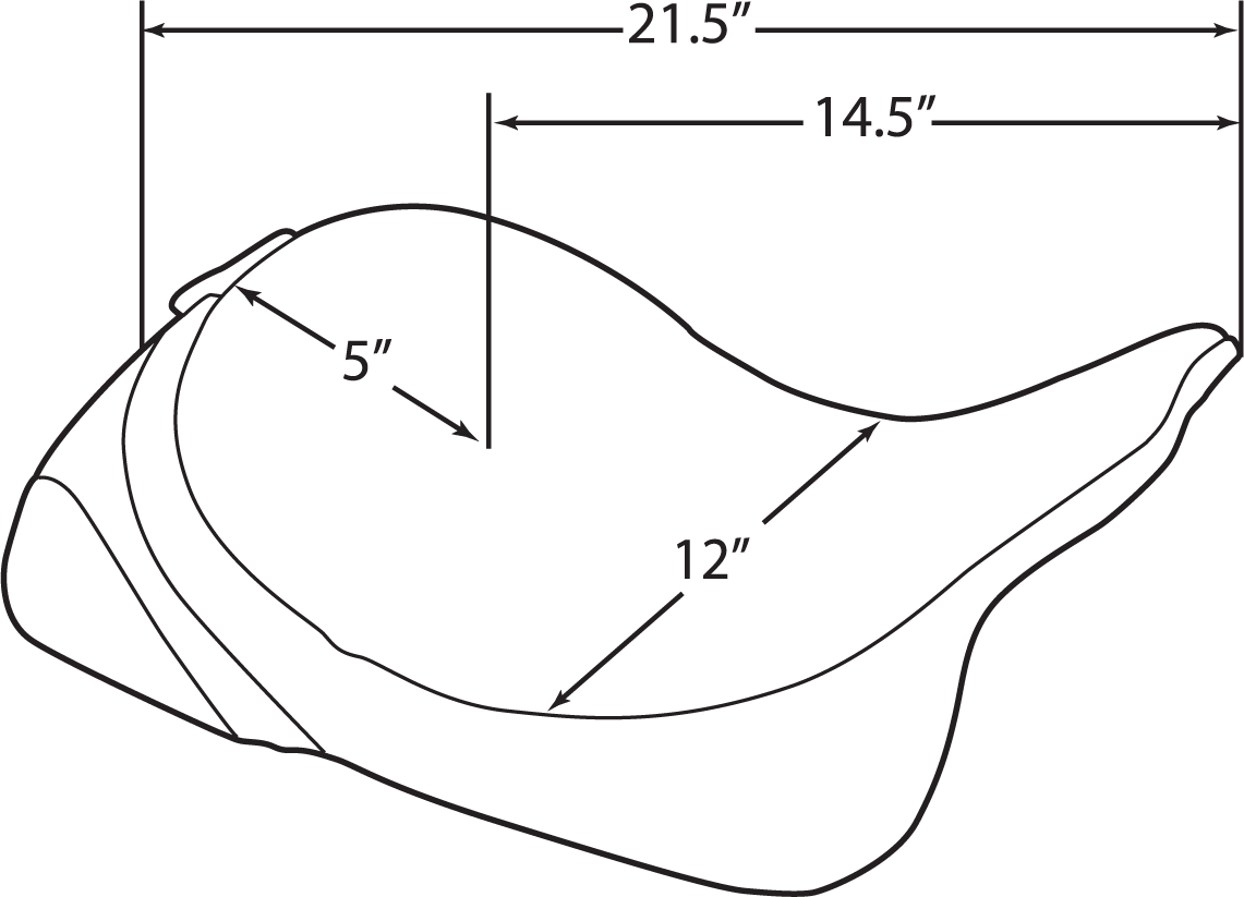 Solo Seat - Mild Stitched - Driver Backrest - FL '08-'23