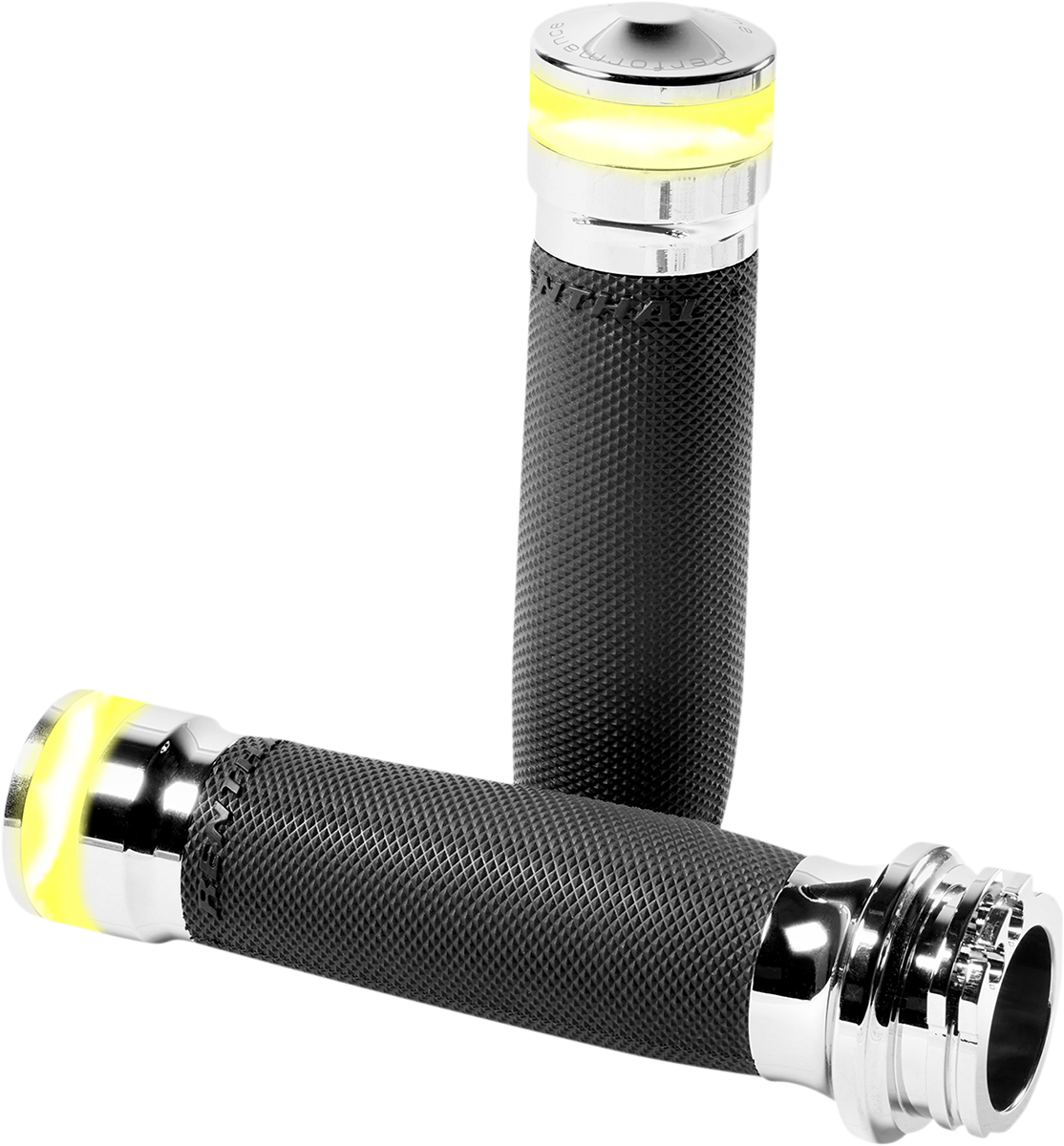 Vision Series Contour LED Turn Signal Grips - Cable - Chrome