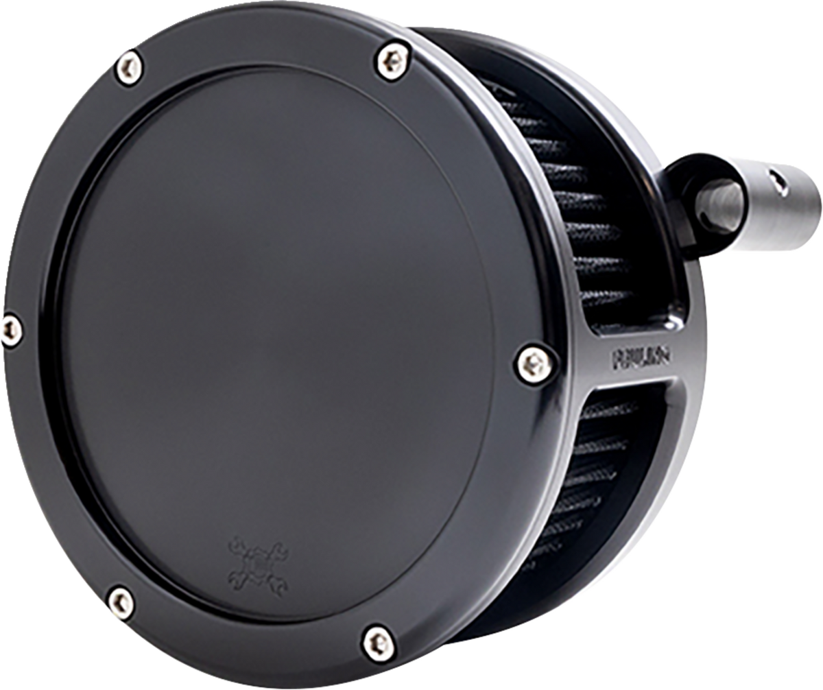 BA Air Cleaner Kit - Black With Black Filter - '93-'99 Evolution Big Twin