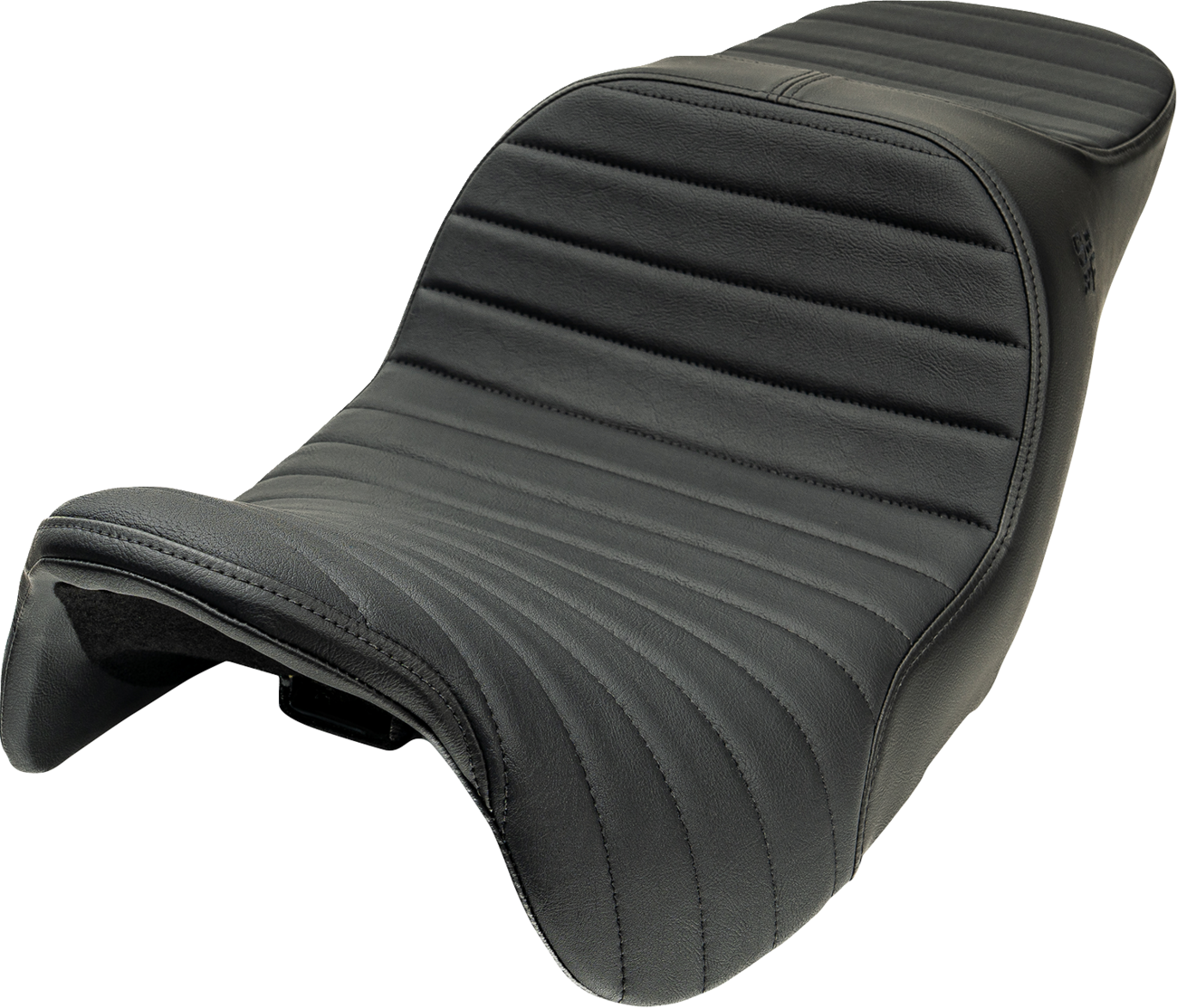 Chariot Seat - Black Classic Stitch - Black Logo - FLH/FLT '09-'23.5