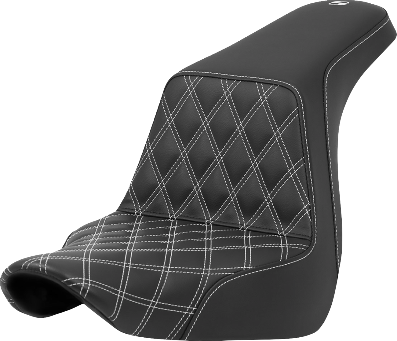 Step-Up Seat - Front Lattice Stitch - White Stitch - FXLR/FLSB '18-'24