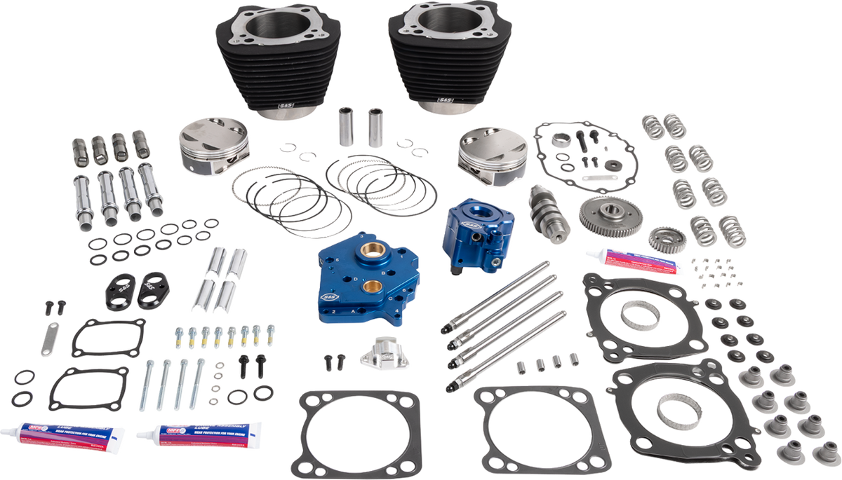 132" Power Package - HPT496 - Gear Drive - Oil Cooled - Black W/O Highlights - 114"/117" M8