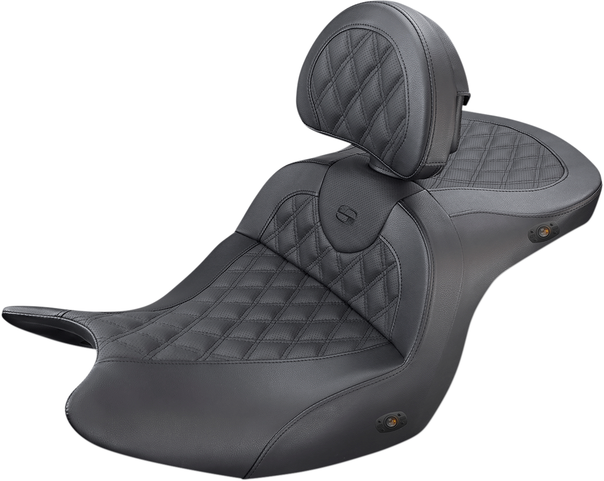 Heated Roadsofa™ Seat - Lattice Stitch - W/ Backrest - GL