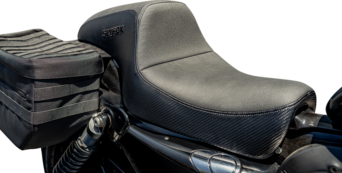 Drifter Seat - Black Logo - Black Vinyl W/ Slipstop - Carbon Fiber - XL '04-'22