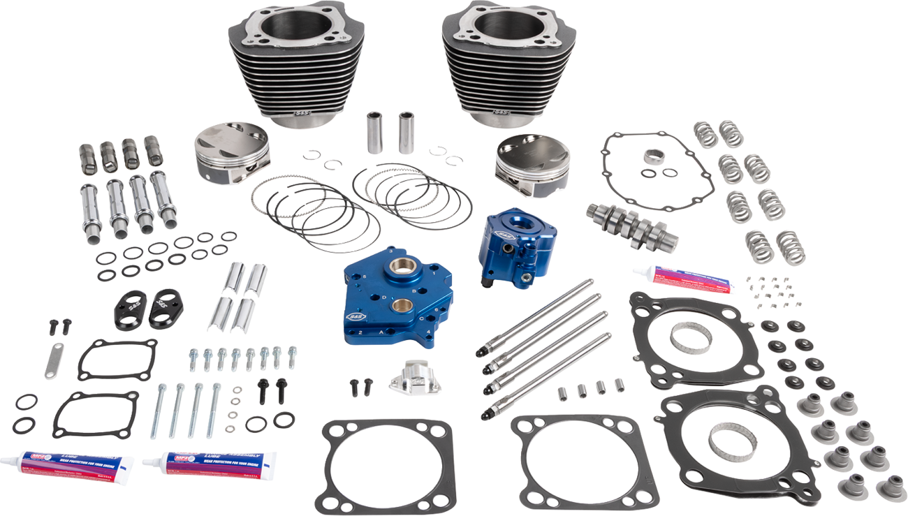 132" Power Package - HPT496 - Chain Drive - Oil Cooled - Black Granite - 114"/117" M8