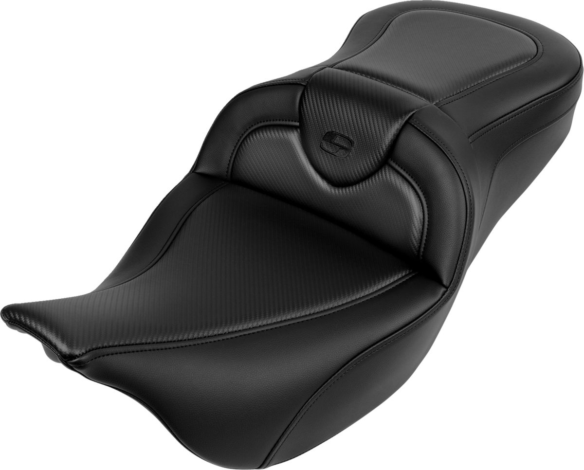 Roadsofa™ Seat - Without Backrest - Carbon Fiber - Black Stitch - 'FL '08-'19