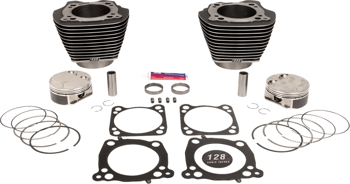 Cylinder Kit - 128" Big Bore - Black Granite W/Highlights - 114"/117" M8