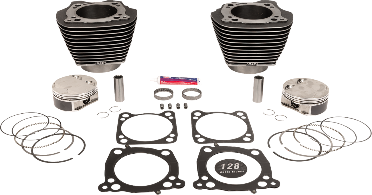 Cylinder Kit - 128" Big Bore - Black Granite W/Highlights - 114"/117" M8