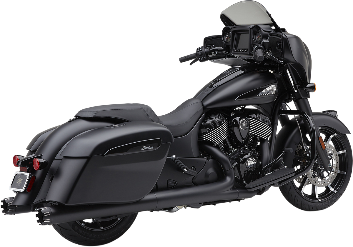 Dual Cut Slip-On Mufflers - Black