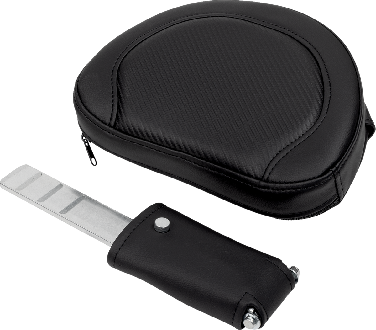 Roadsofa™ Seat - With Backrest - Carbon Fiber - Black Stitch - FL '08-'19