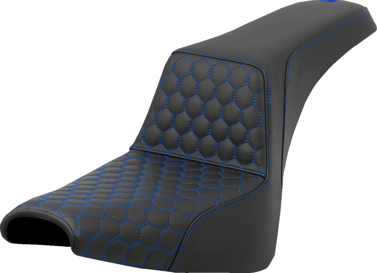 Step-Up Seat - Honeycomb - Blue Stitching - FXBB/FXST '18-'24