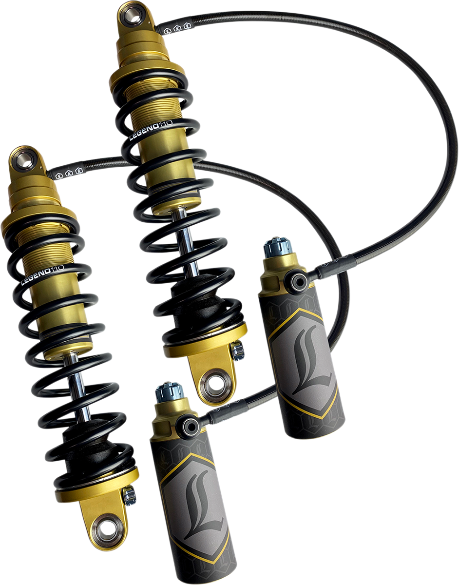 REVO ARC Remote Reservoir Shocks - 13" - Heavy Duty - Gold