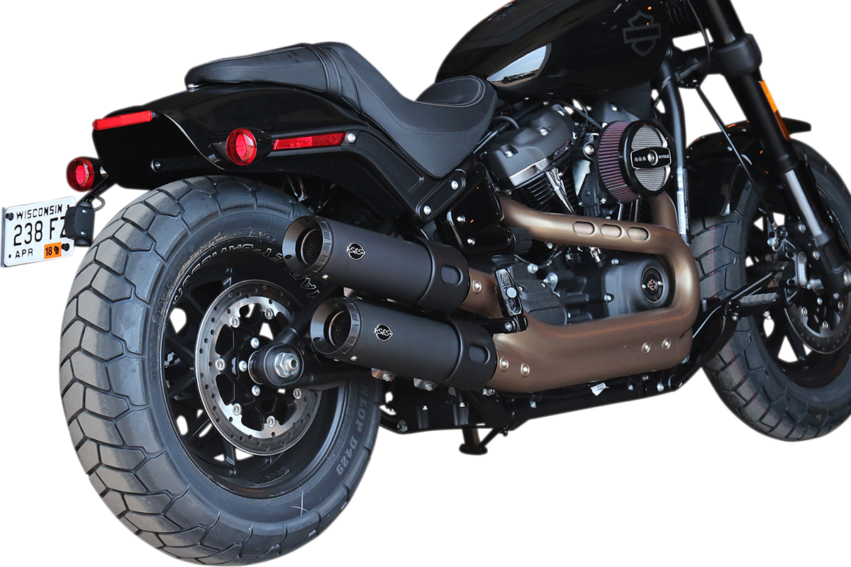 Grand National Slip-On Mufflers - Guardian Black - FXFB
