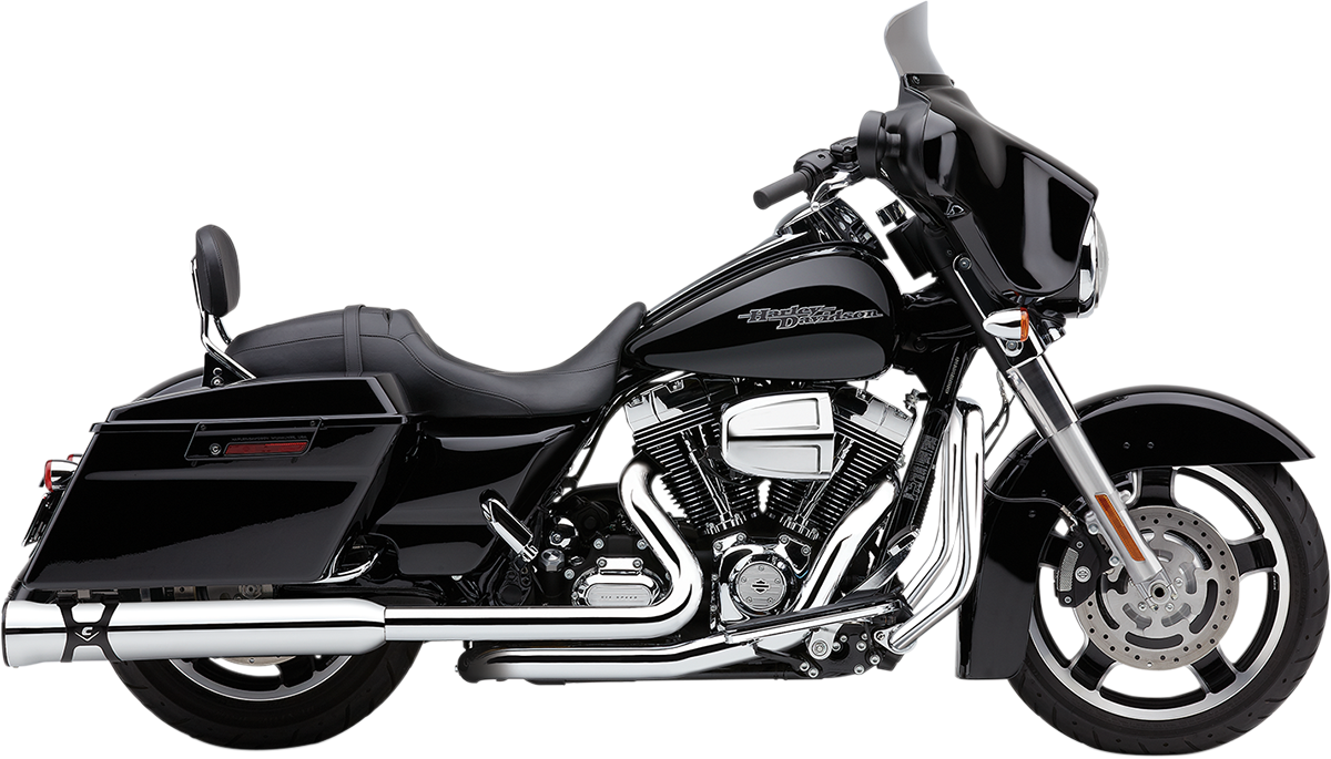 Race-Pro Slip-On Mufflers - Chrome - '95-'16 FLH