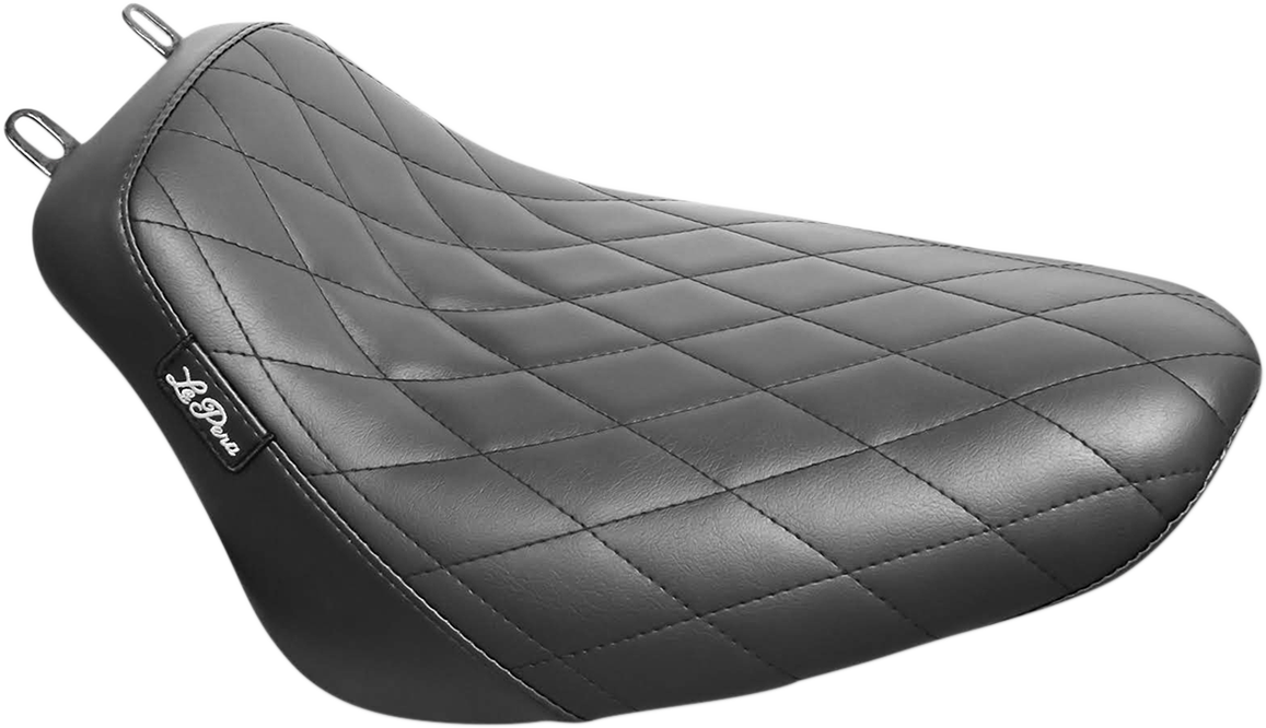 Bare Bones Solo Seat - Diamond Stitch - Black - Softail '18-'23