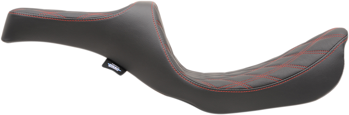 Predator III Seat - Double Diamond - Red Stitching - FXD/FLD '06-'17