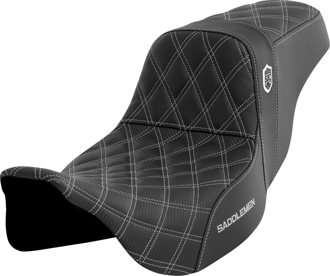 Pro Series SDC Performance Seat - W/O Backrest - Silver Stitch - FLH/FLT '08-'23
