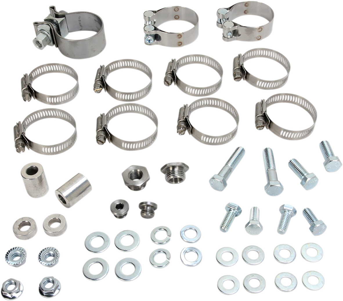 True Duals Exhaust System With Fishtail Mufflers — Without Baffles