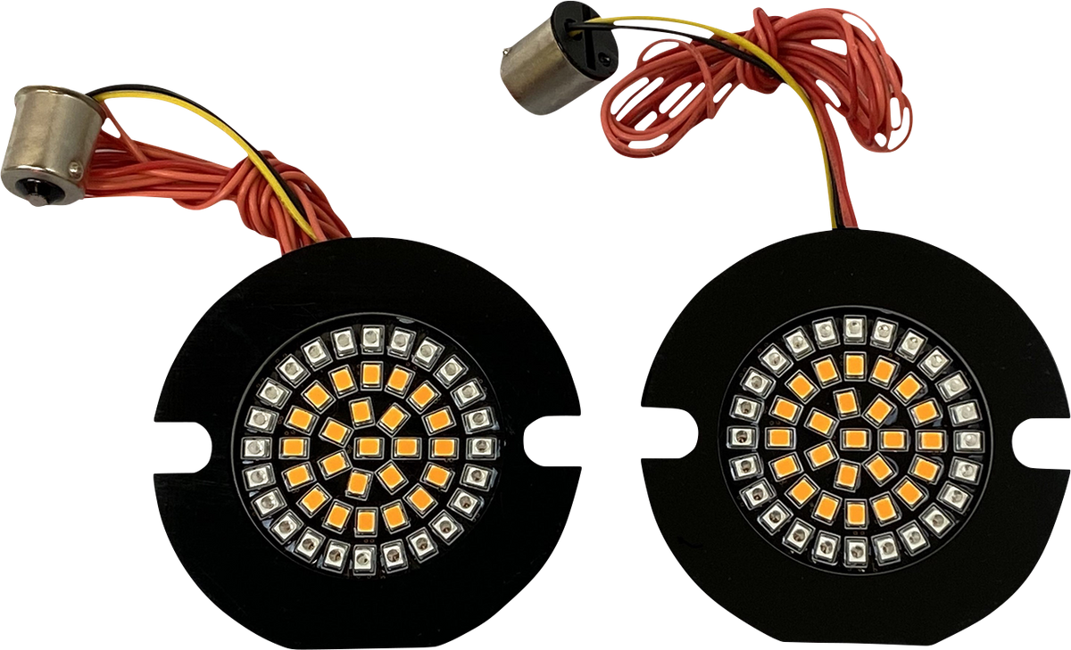 Flat Rear Turn Signal - 1156 - Amber Lens
