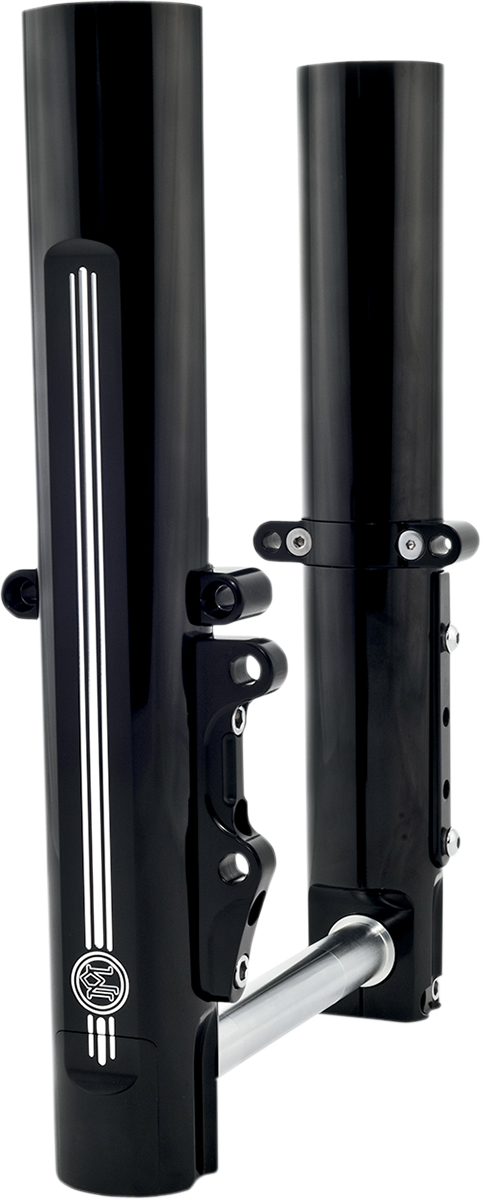 Fork Leg Kit - Black - Lower - Single Disc - Contrast Cut - '14-'20 FL