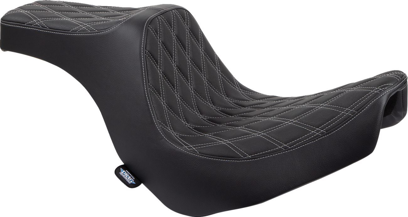 Predator III 2-Up Seat - Vinyl - Double Diamond - Silver Stitching - FL/FX '18-'24