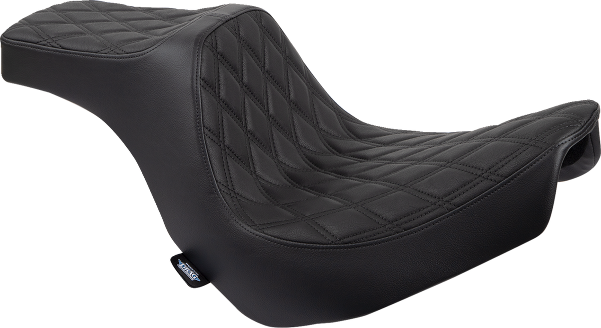 Predator III 2-Up Seat - Vinyl - Double Diamond - Black Stitching - FL/FX '18-'24