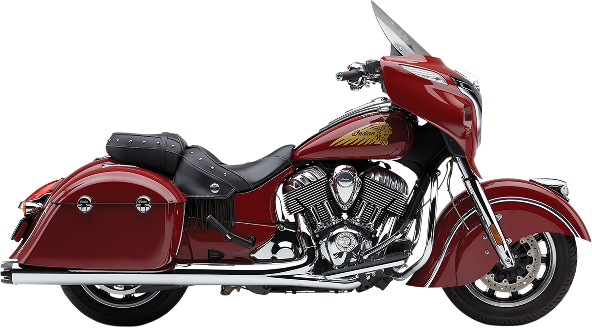 Dual Cut Slip-On Mufflers - Chrome