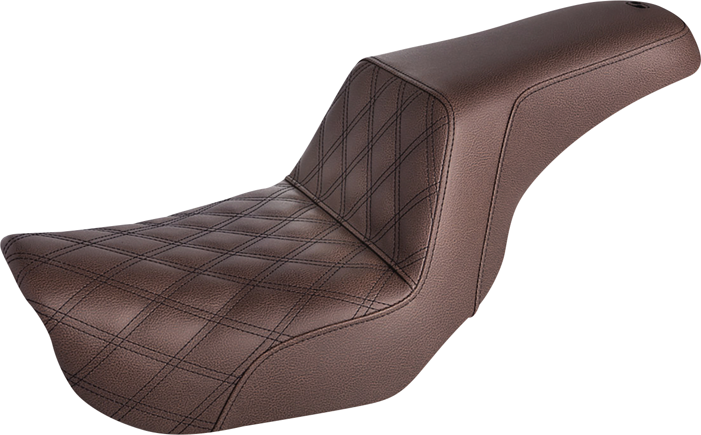 Step-Up Seat - Front Lattice Stitch - Brown - FXD