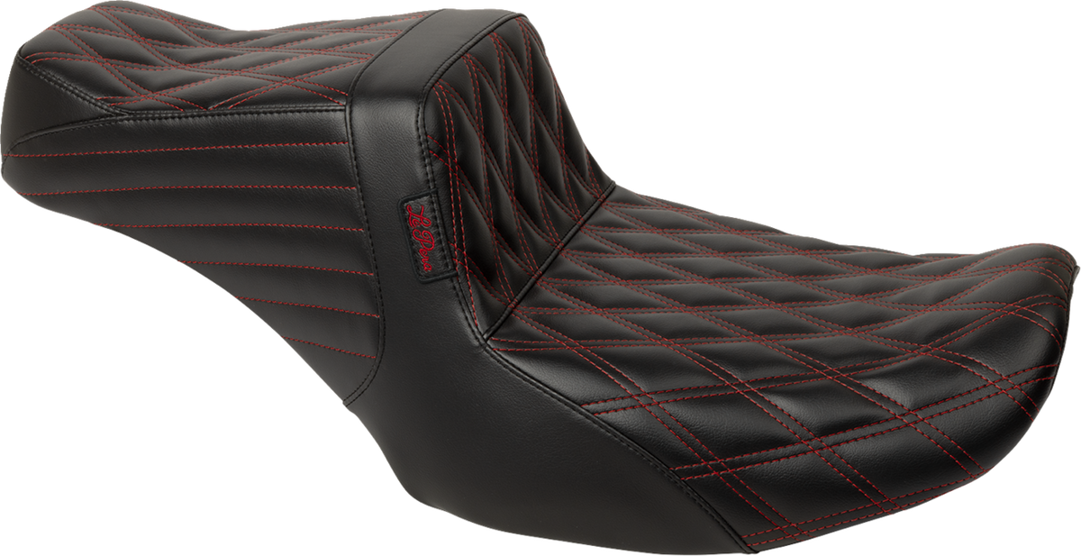 Tailwhip Seat - Red Double Diamond Stitch - FLH/FLT '23-'25