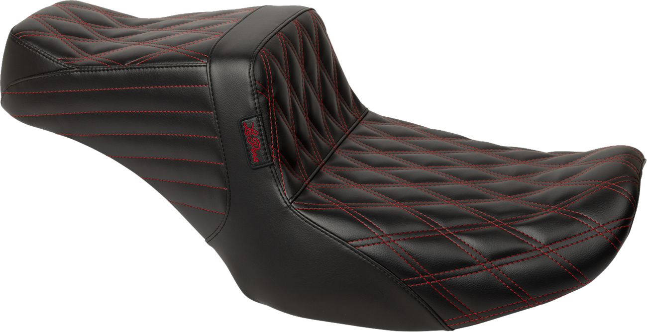 Tailwhip Seat - Red Double Diamond Stitch - FLH/FLT '23-'25