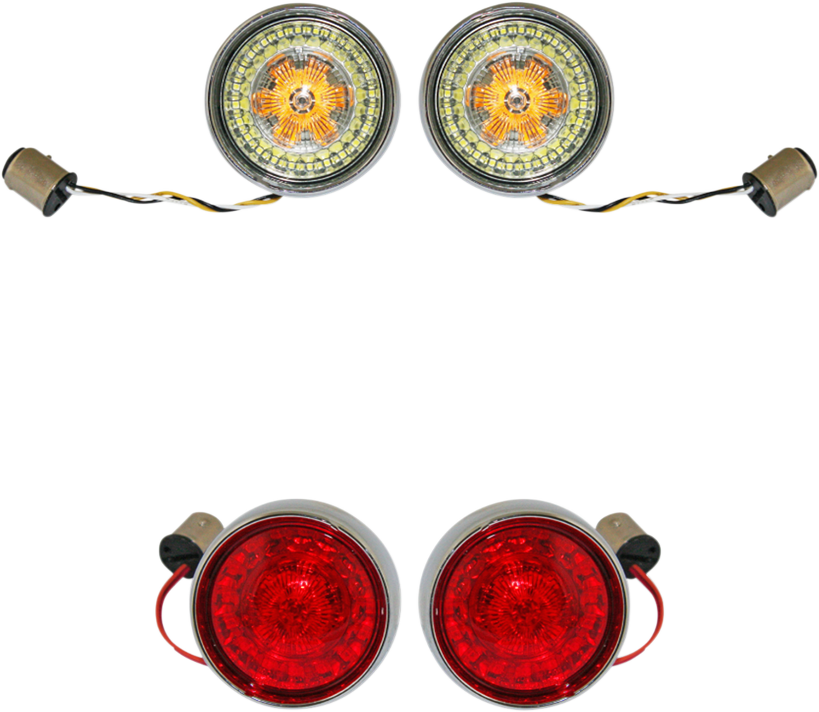 Full Bullet Turn Signal Conversion Kit - Chrome