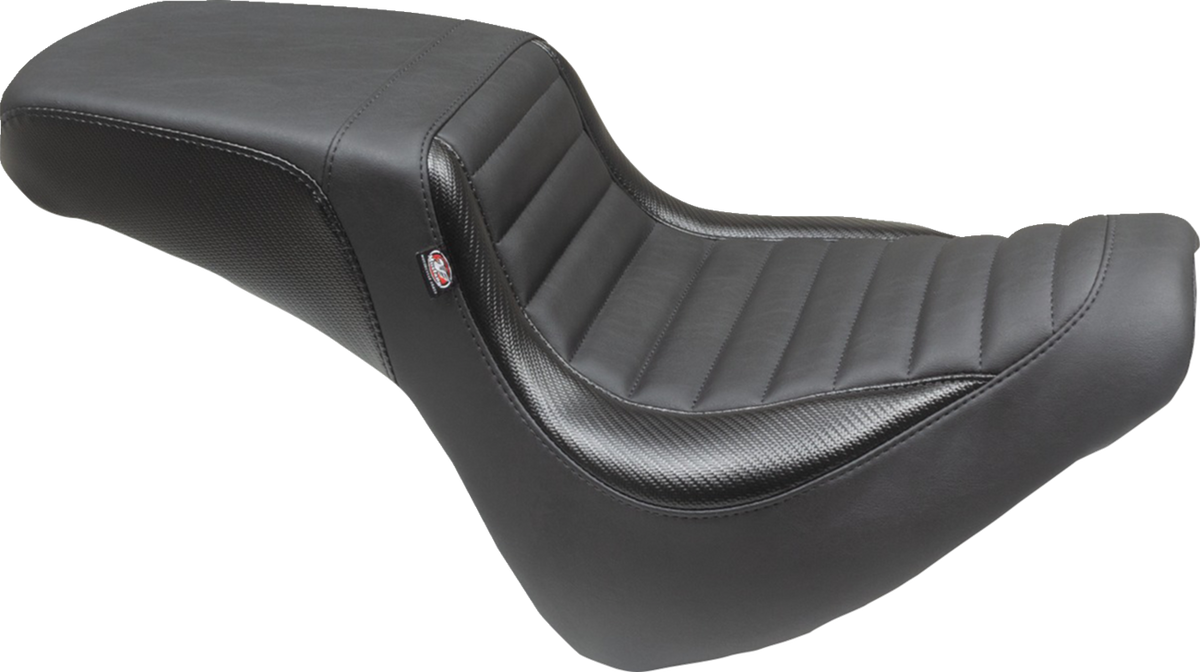 Squareback Seat - Black - Tuck-N-Roll - Fat Bob '18-'23
