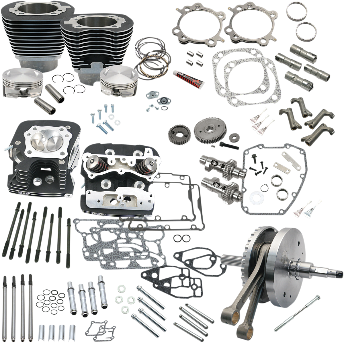 124" Hot Set Up® - Big Bore/Stroker - Wrinkle Black - 96b/103b/110b Twin Cam