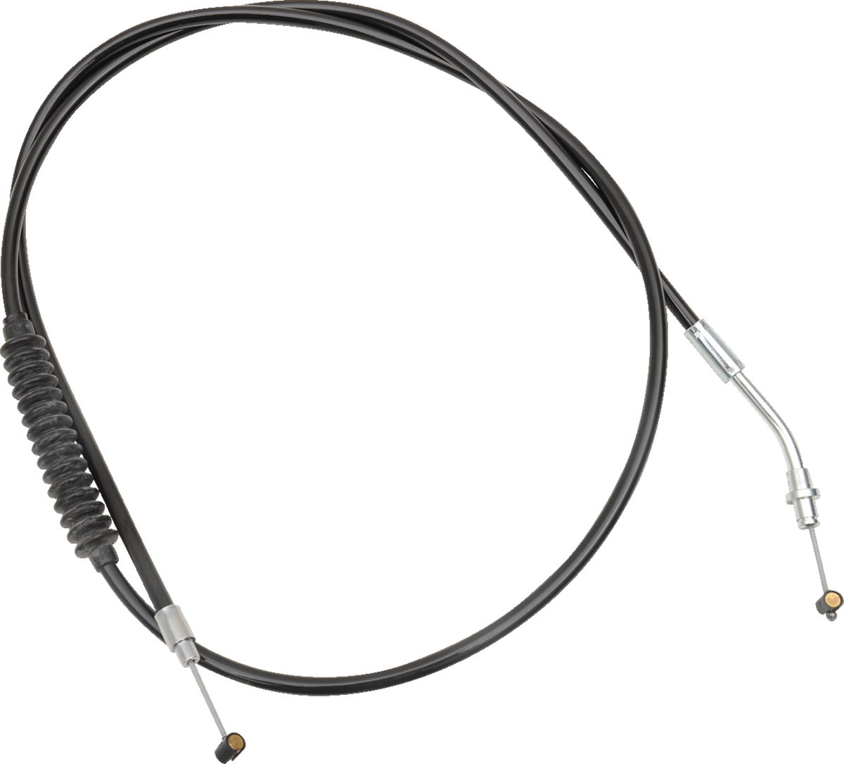 Black Vinyl Clutch Cable - +6" - Indian