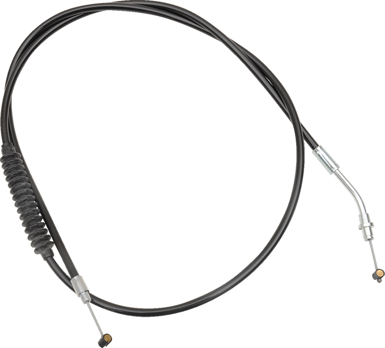 Black Vinyl Clutch Cable - +6" - Indian
