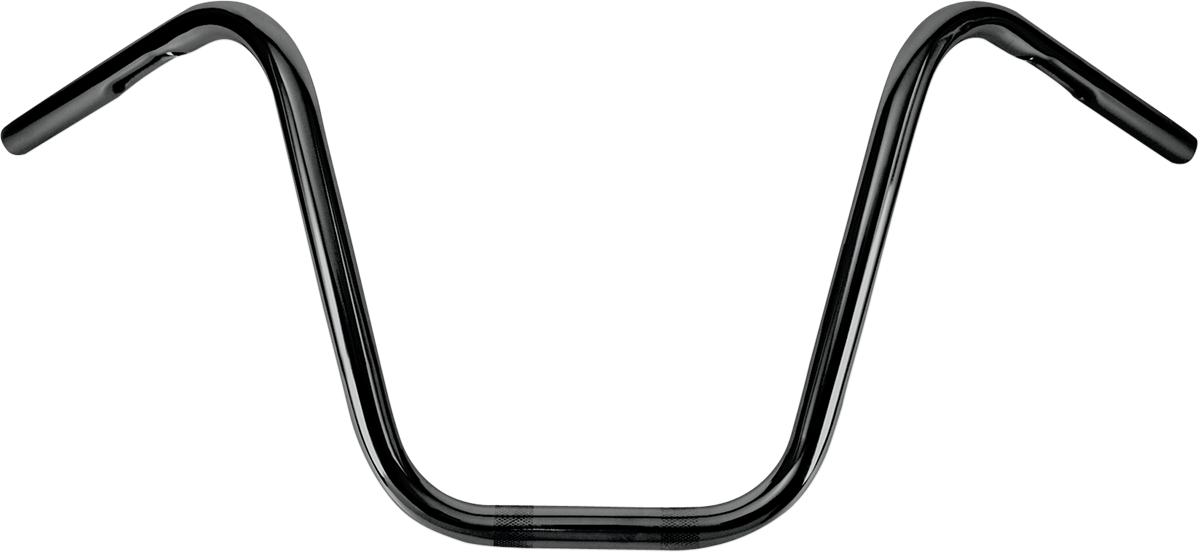 1" Narrow Bottom Ape Hanger Handlebar - 12" - Black