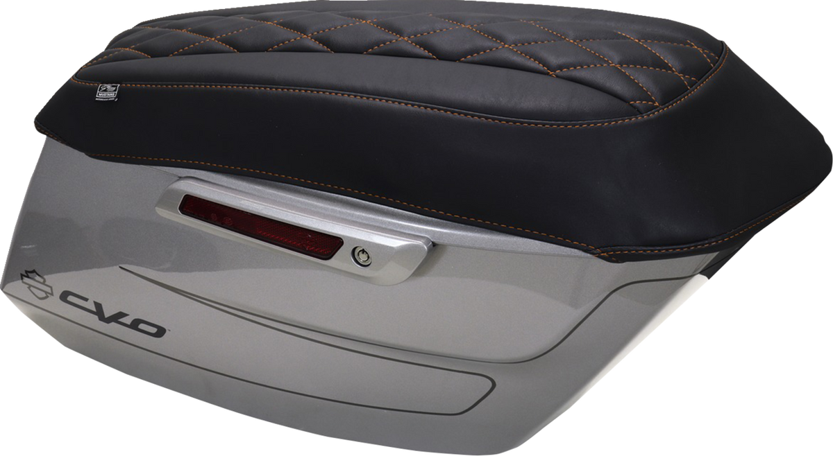 Deluxe Diamond Saddlebag Lid Covers