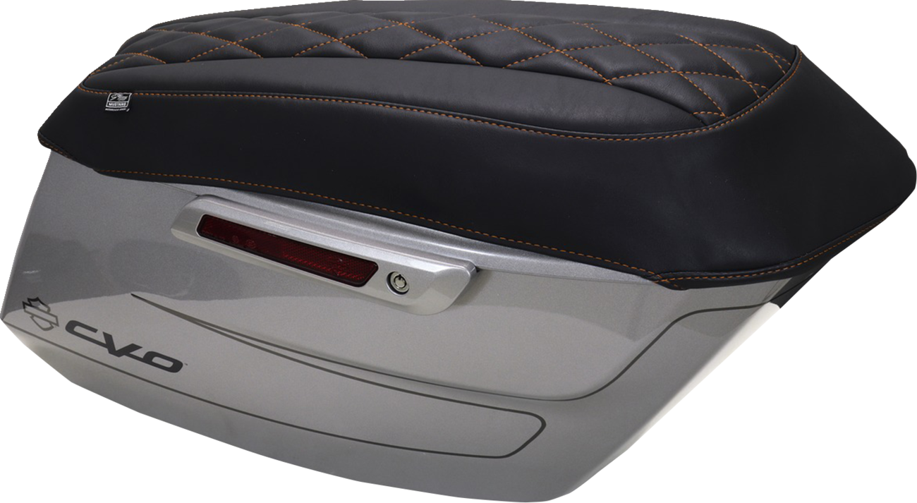 Deluxe Diamond Saddlebag Lid Covers